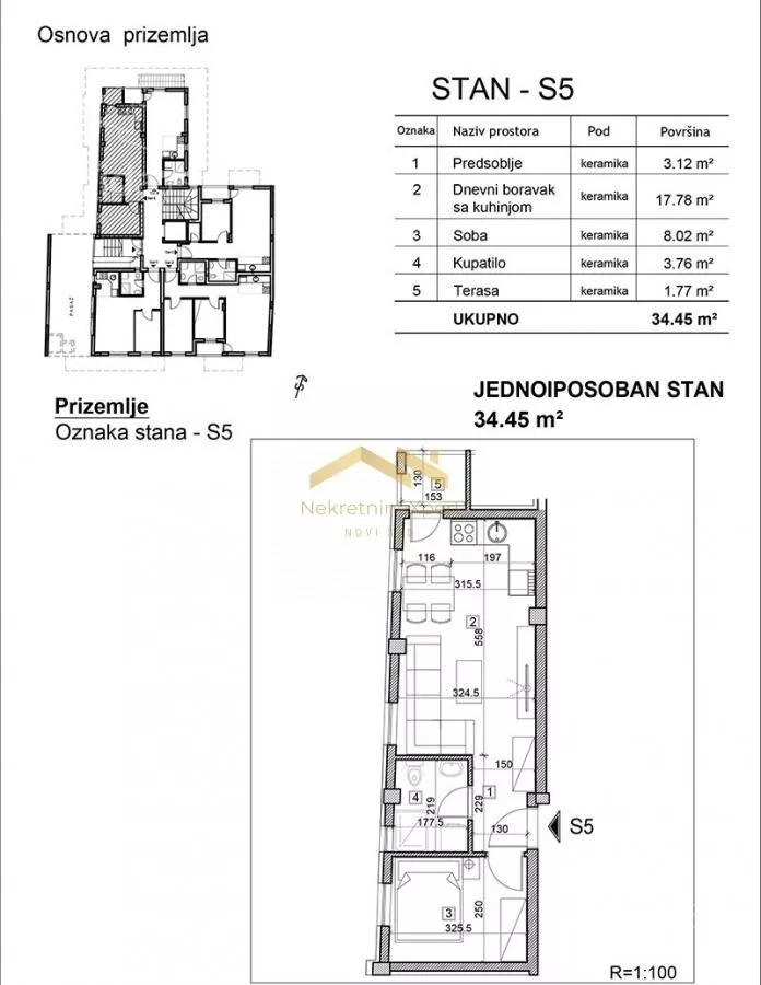 Jednoiposoban stan | 4zida