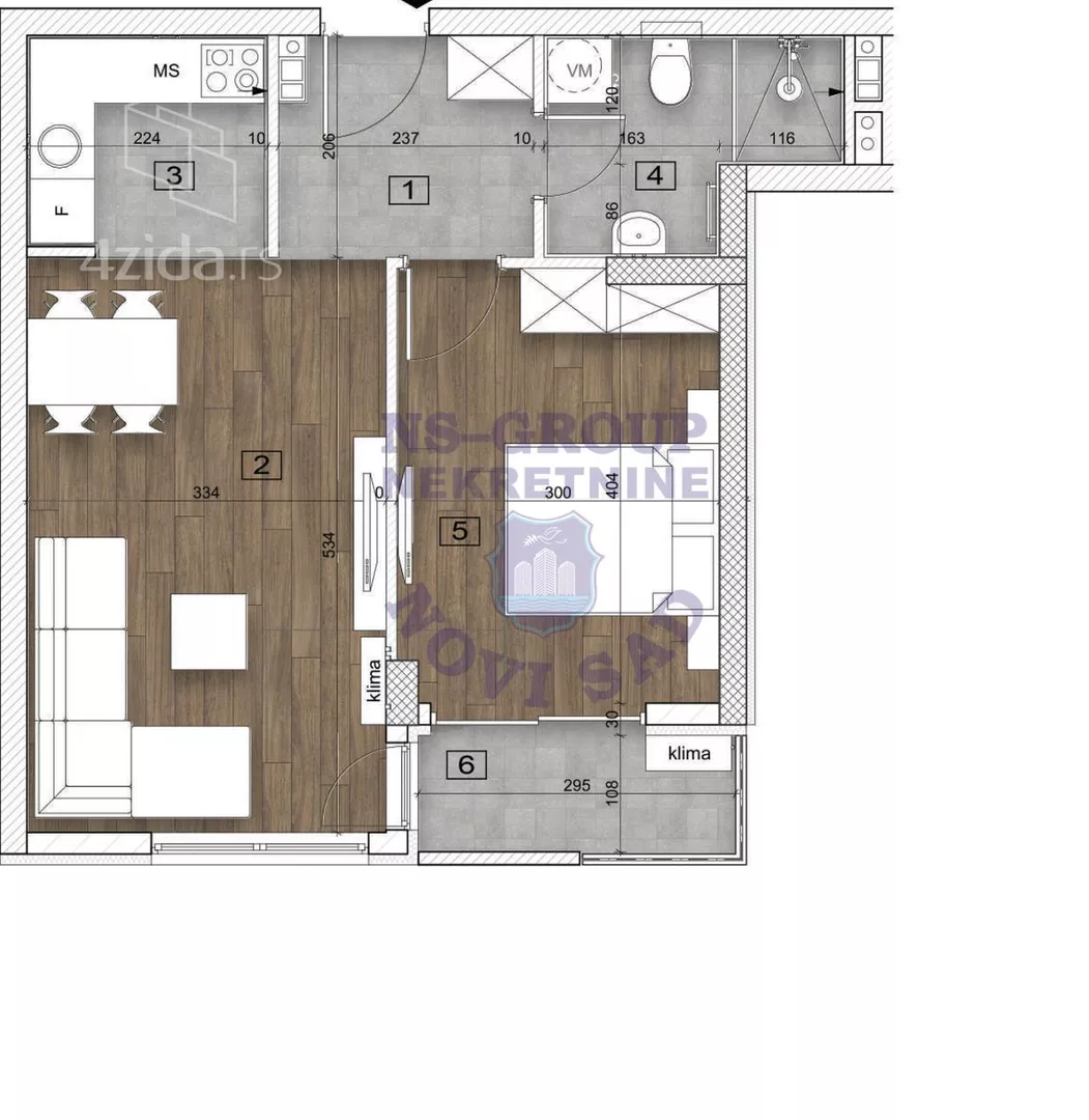 Dvosoban stan | 4zida