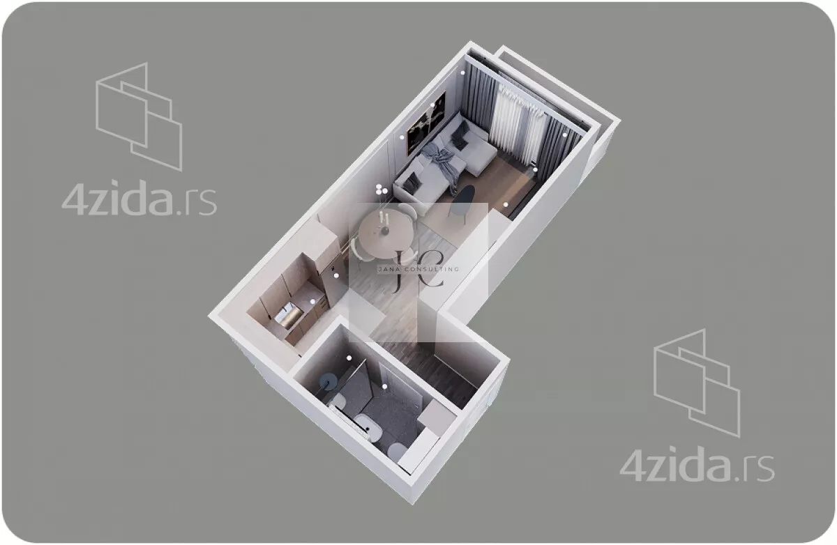 Jednosoban stan | 4zida