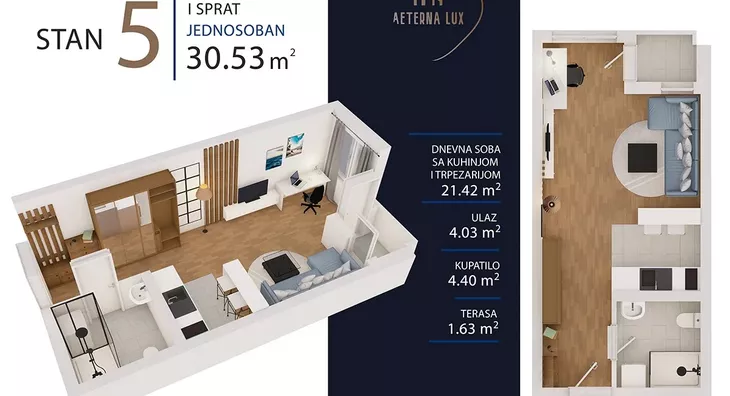 Jednosoban stan | 4zida