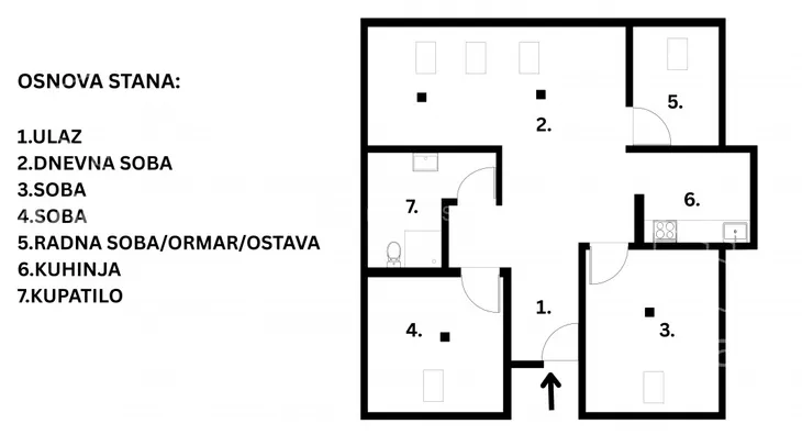 Trosoban stan | 4zida
