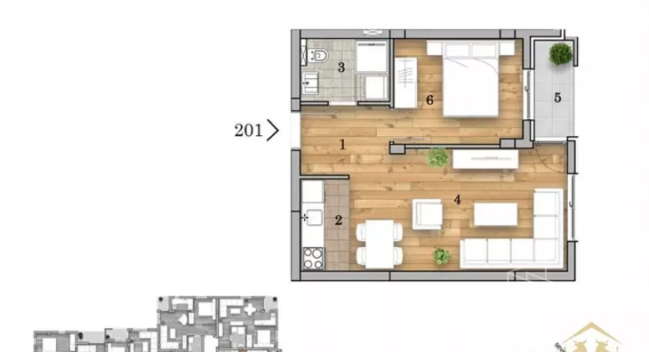 Dvosoban stan | 4zida