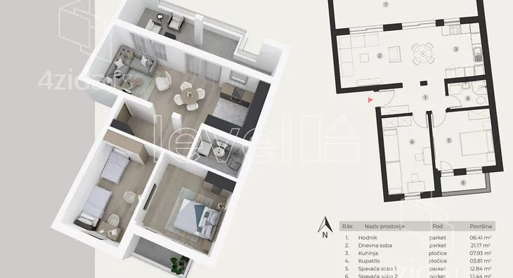 Trosoban stan | 4zida