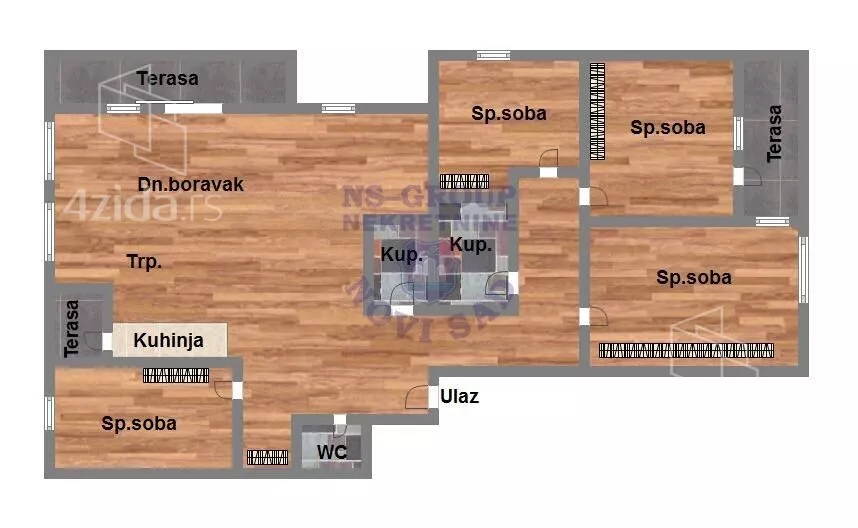 Petosoban stan | 4zida