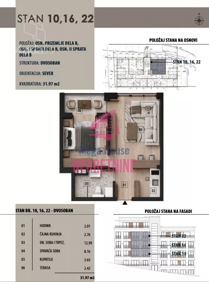 Jednoiposoban stan | 4zida