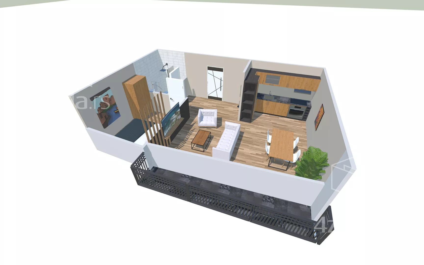 Dvosoban stan | 4zida