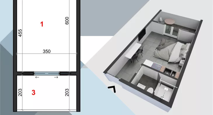Jednosoban stan | 4zida
