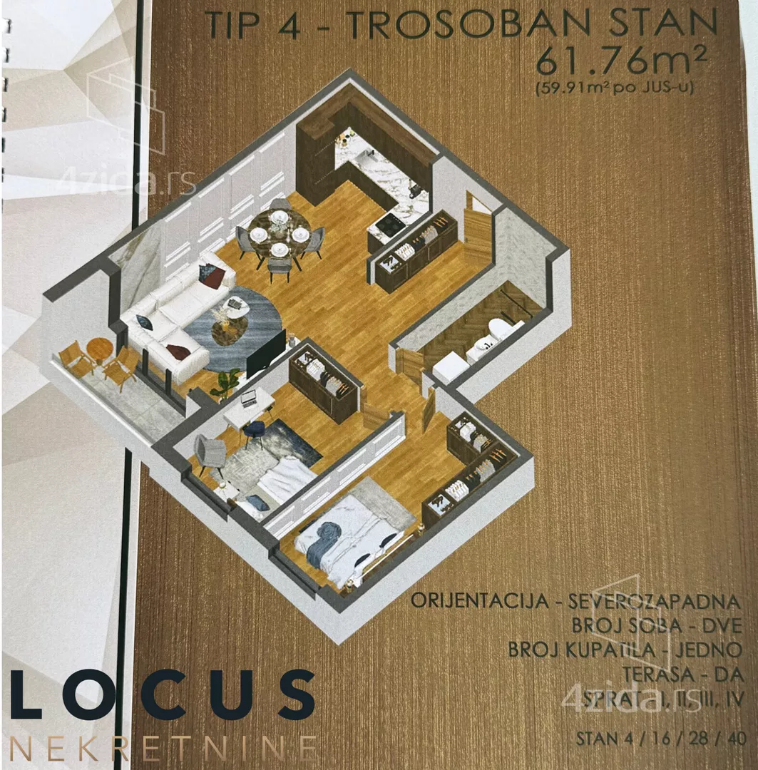Trosoban stan | 4zida