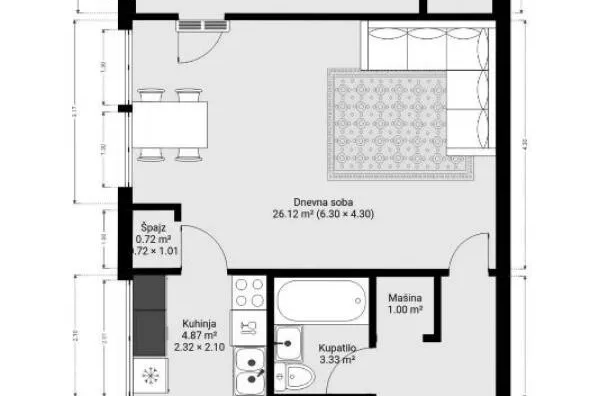 Trosoban stan | 4zida