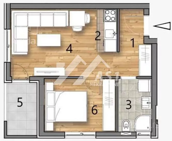 Jednoiposoban stan | 4zida