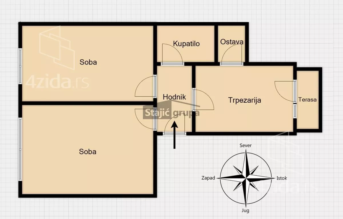 Dvosoban stan | 4zida