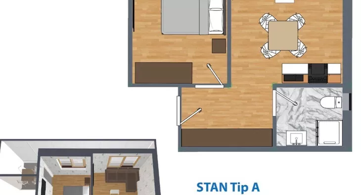 Jednoiposoban stan | 4zida