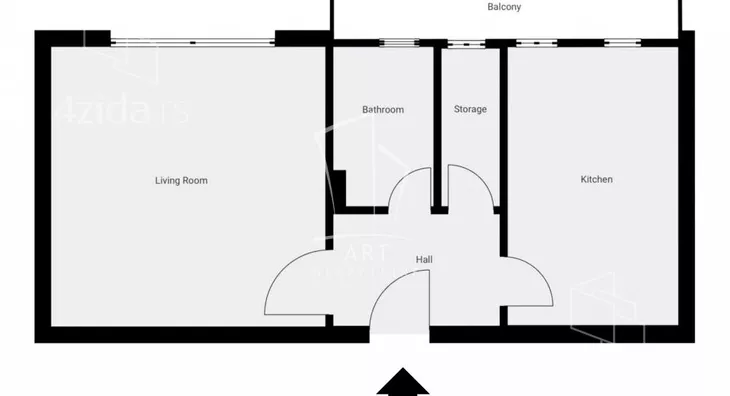 Jednosoban stan | 4zida