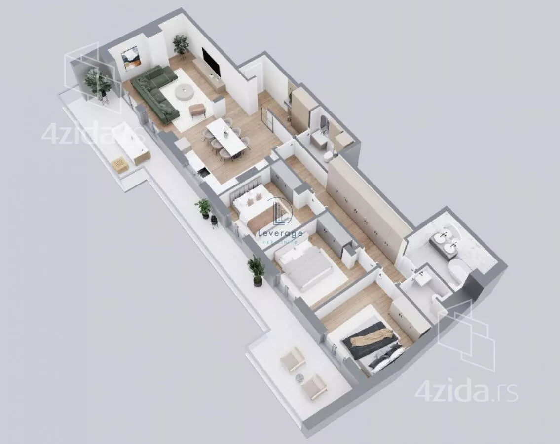 Troiposoban stan | 4zida