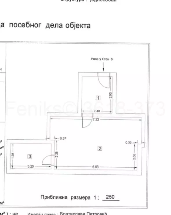 Jednosoban stan | 4zida