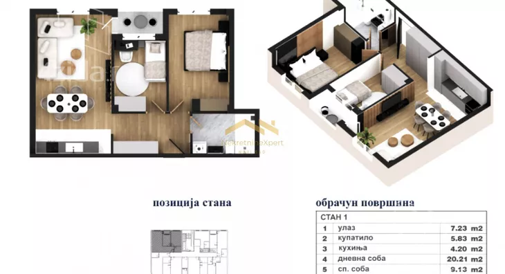 Trosoban stan | 4zida