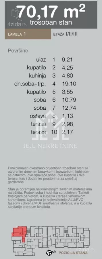 Trosoban stan | 4zida