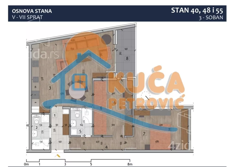 Trosoban stan | 4zida