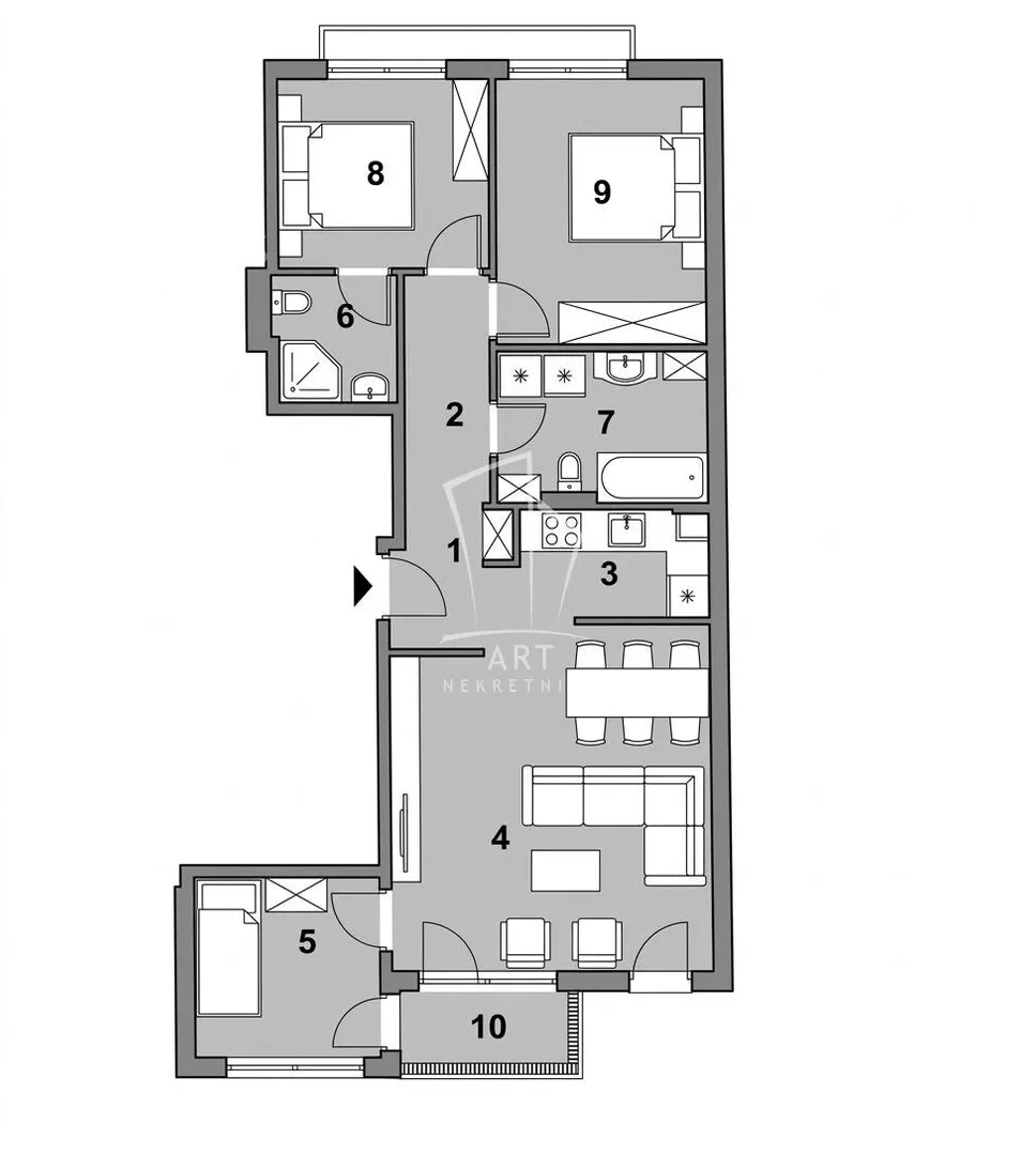 Troiposoban stan | 4zida