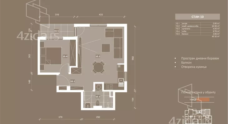 Dvosoban stan | 4zida