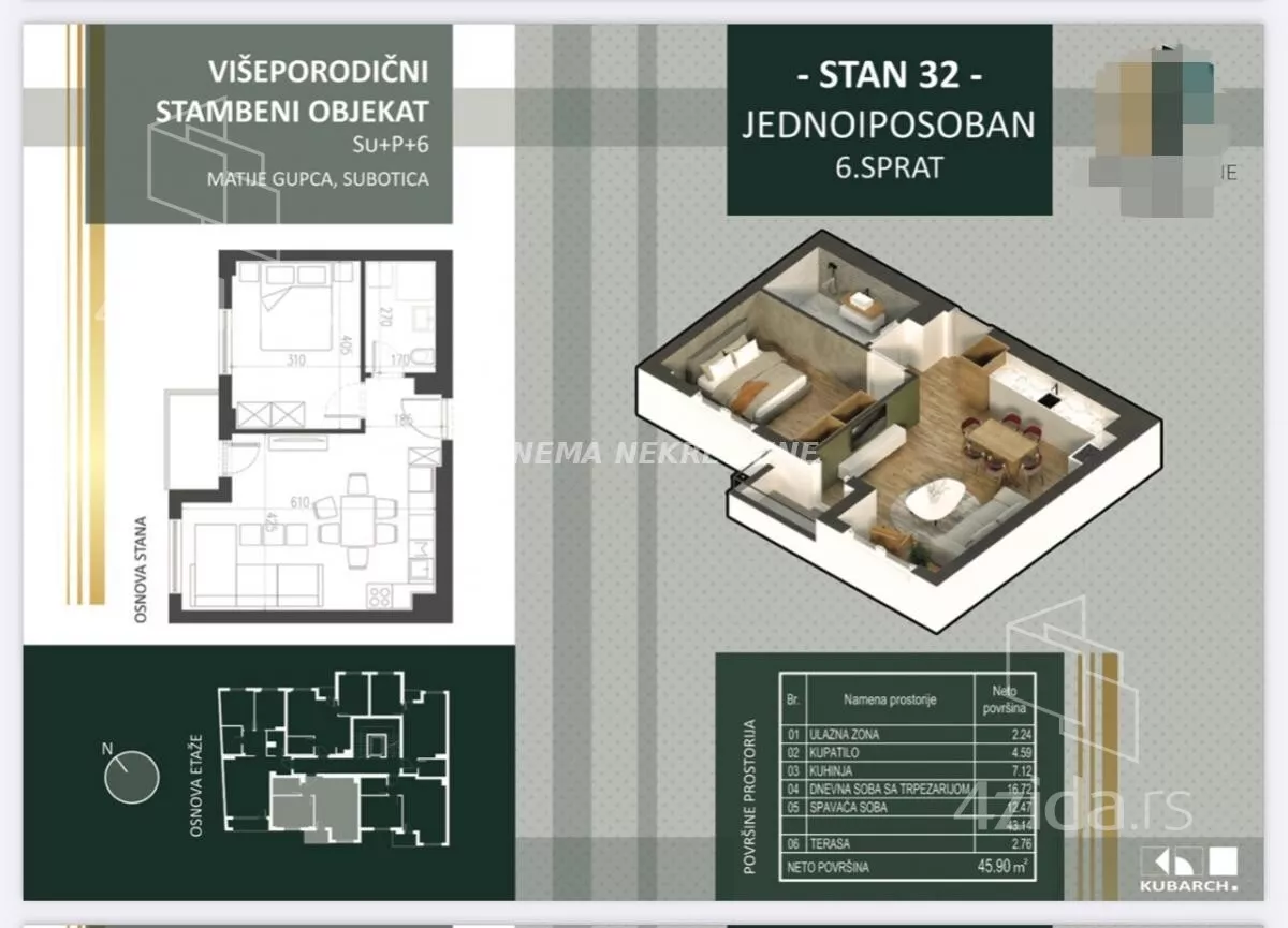 Dvosoban stan | 4zida