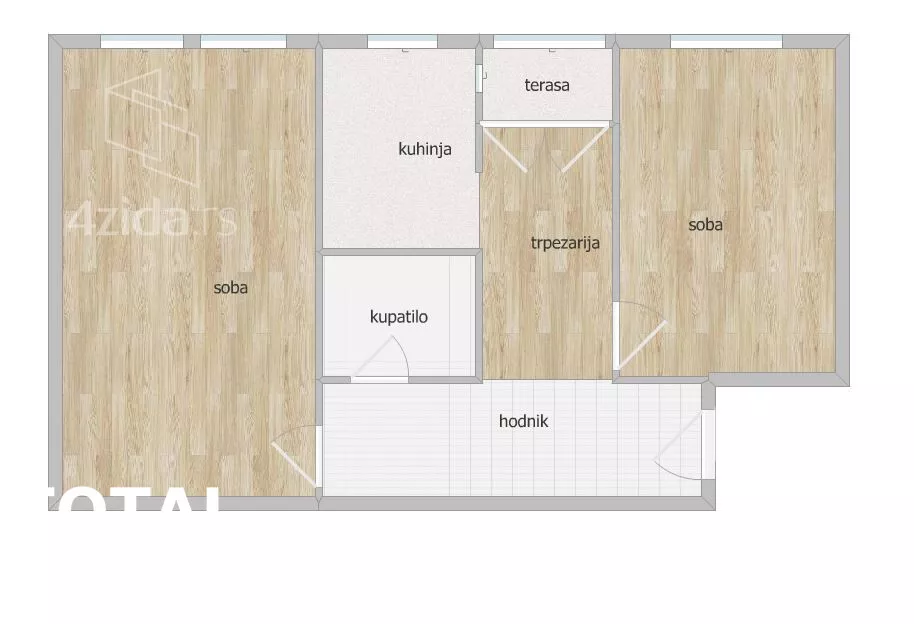 Dvosoban stan | 4zida