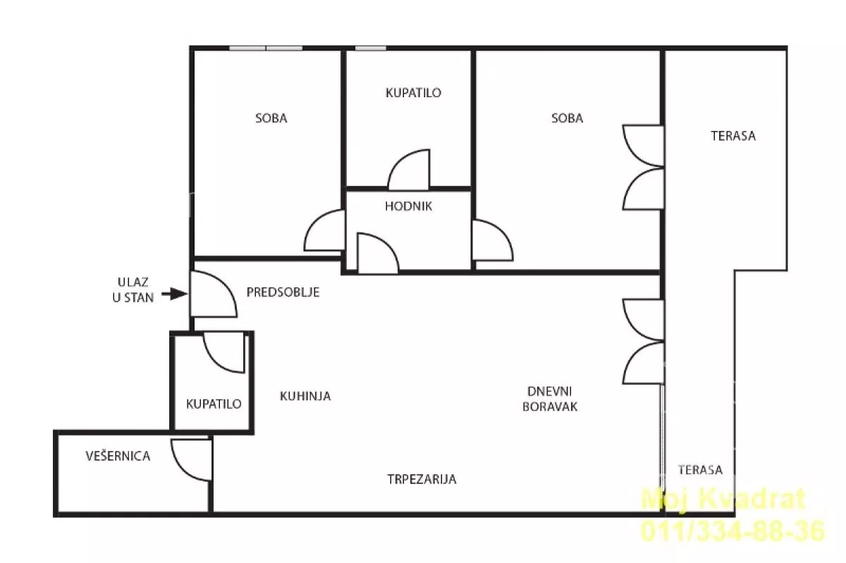 Trosoban stan | 4zida