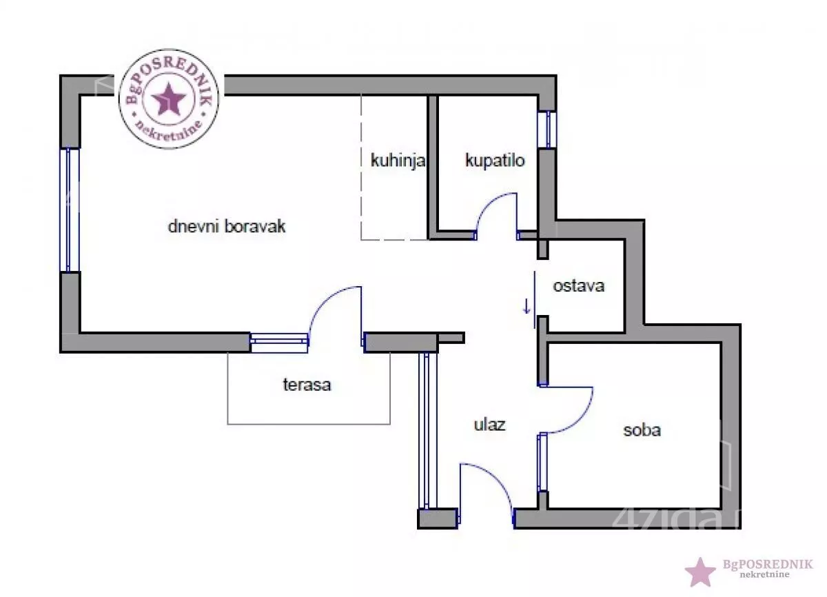 Jednoiposoban stan | 4zida