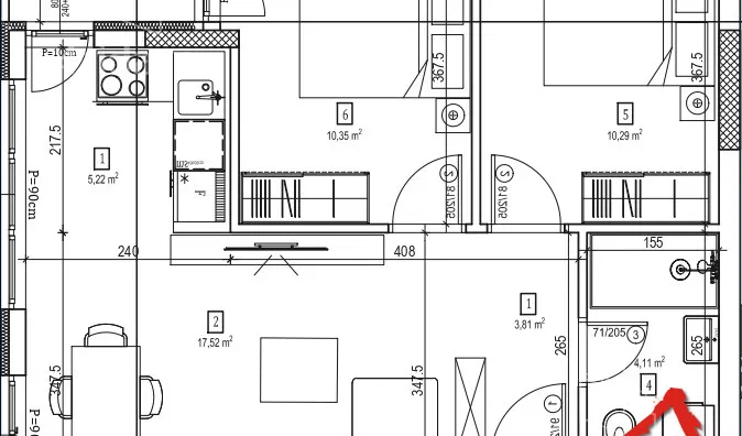 Trosoban stan | 4zida