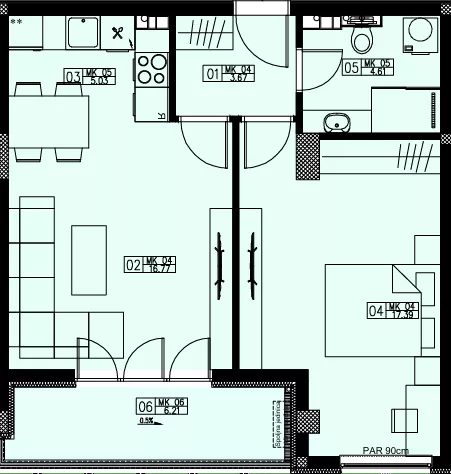 Dvosoban stan | 4zida