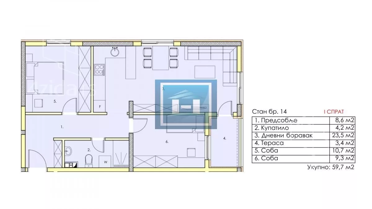 Dvoiposoban stan | 4zida