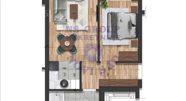 Dvosoban stan | 4zida