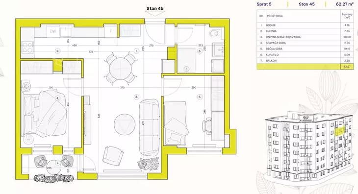 Troiposoban stan | 4zida