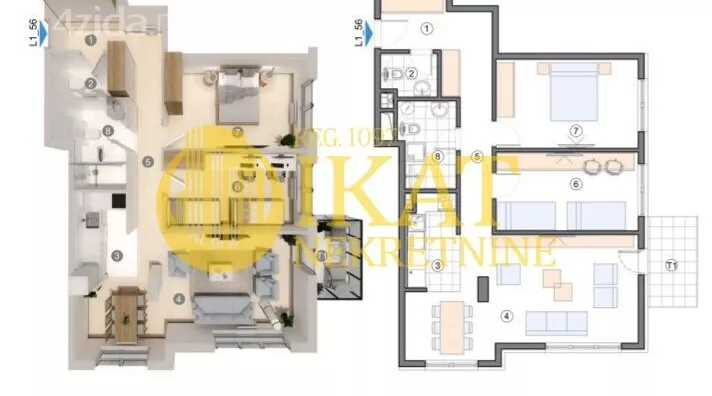 Trosoban stan | 4zida