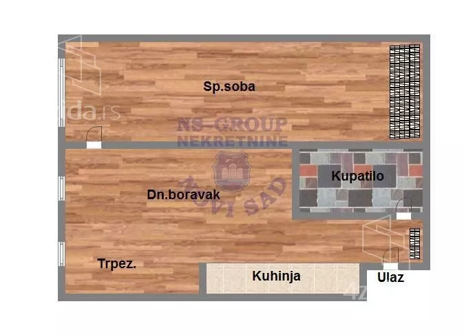 Jednoiposoban stan | 4zida