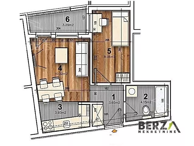 Jednoiposoban stan | 4zida