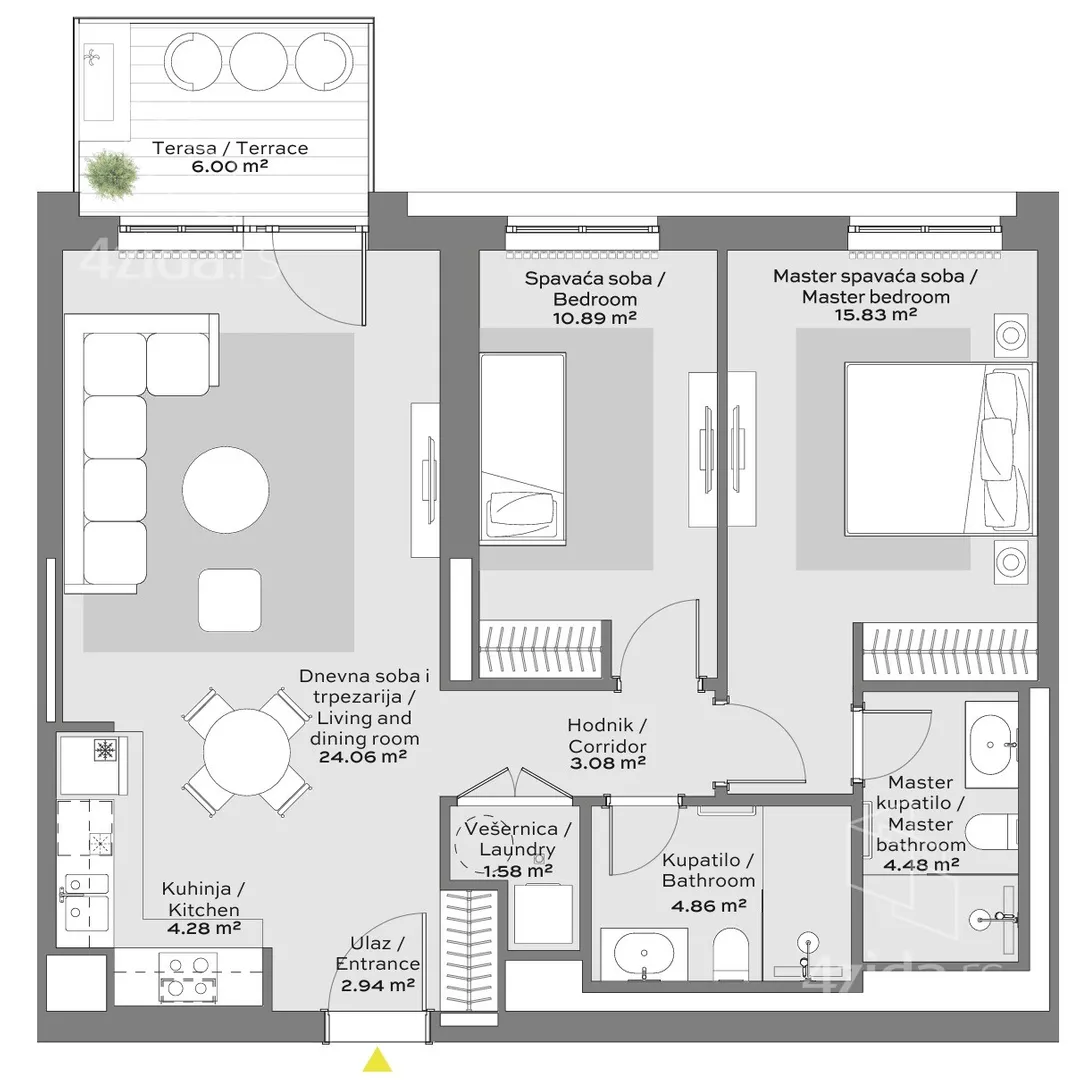 Trosoban stan | 4zida