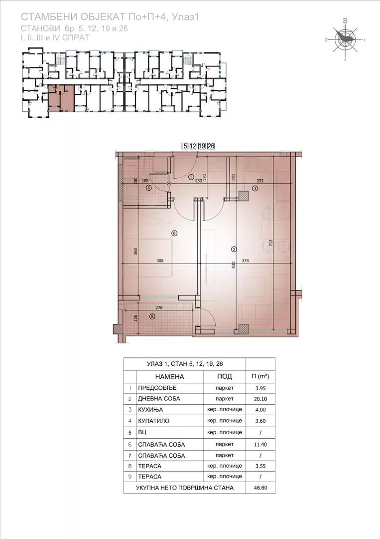 Trosoban stan | 4zida