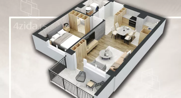 Dvosoban stan | 4zida