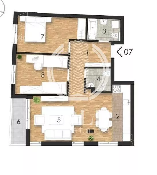 Trosoban stan | 4zida
