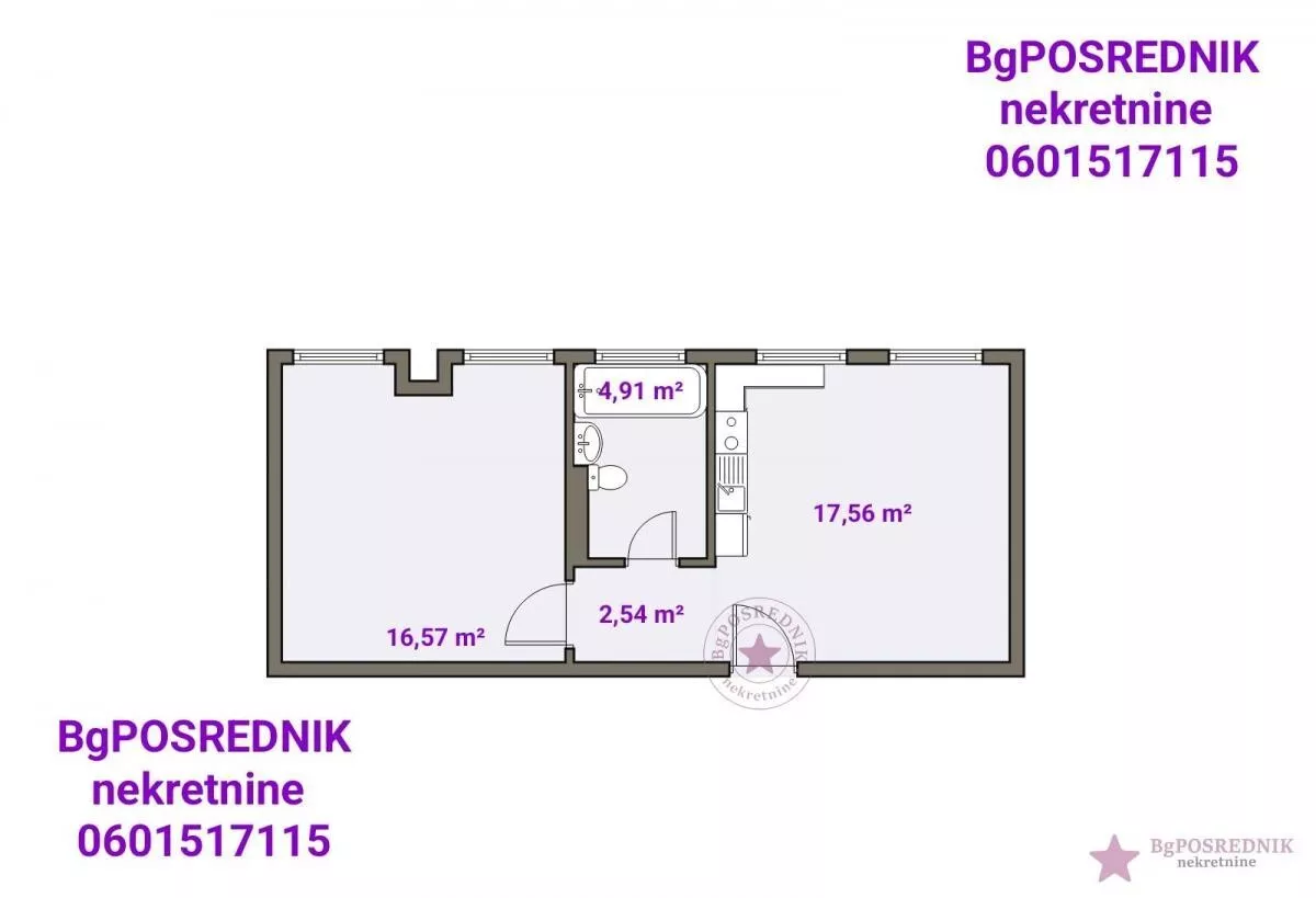 Jednoiposoban stan | 4zida