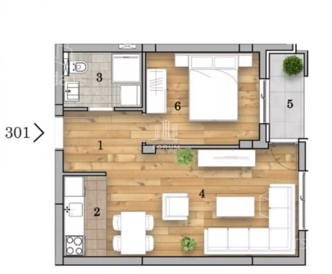 Dvosoban stan | 4zida