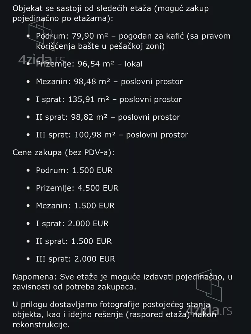 Poslovni prostor | 4zida