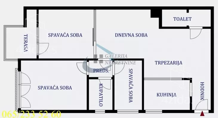 Troiposoban stan | 4zida
