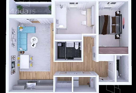 Dvoiposoban stan | 4zida