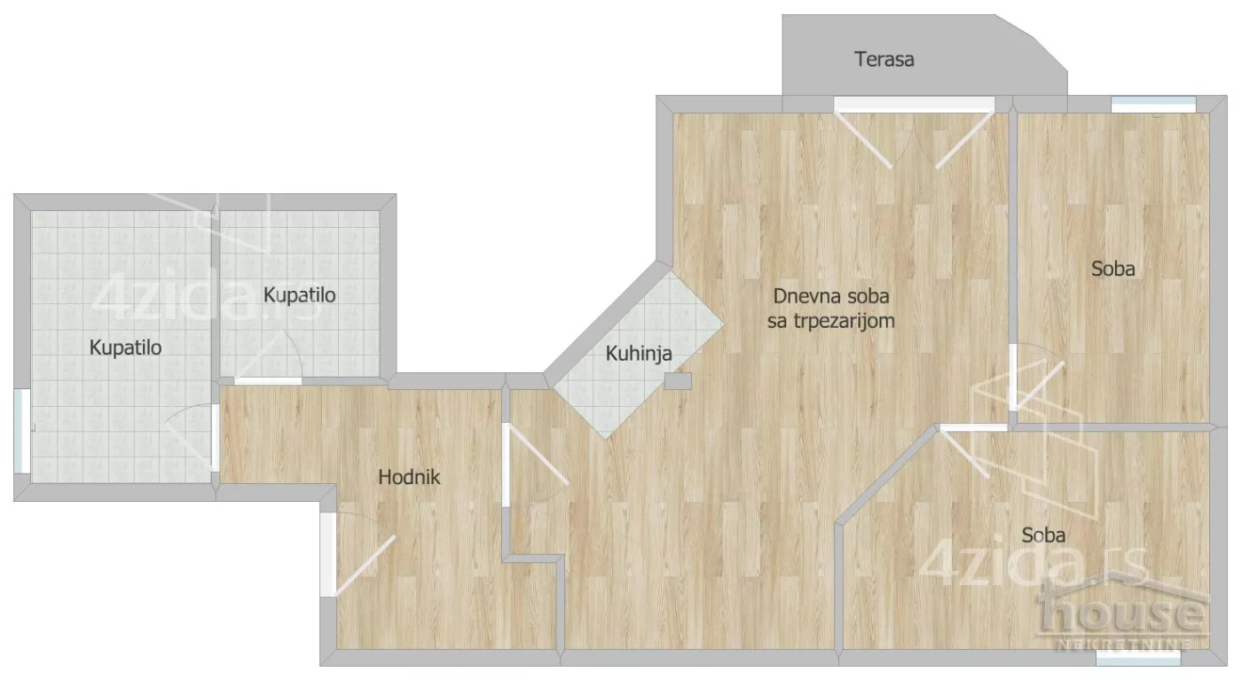 Trosoban stan | 4zida