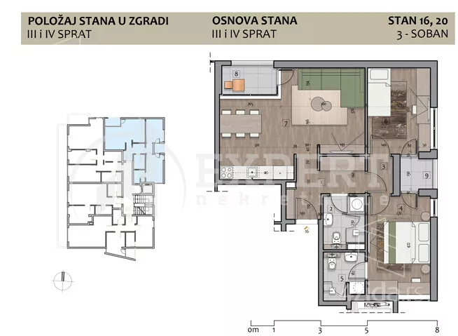 Trosoban stan | 4zida