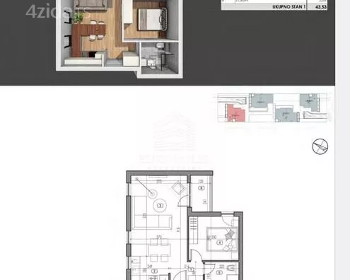 Dvosoban stan | 4zida