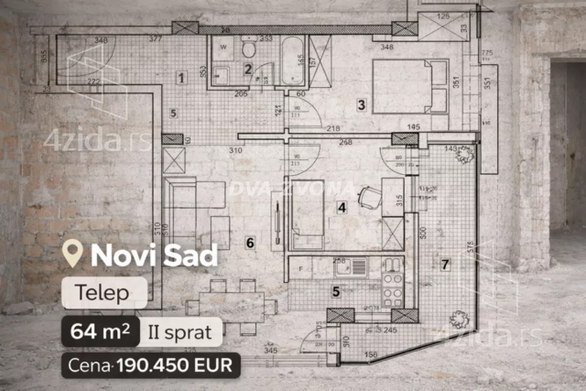 Trosoban stan | 4zida