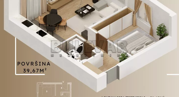 Dvosoban stan | 4zida